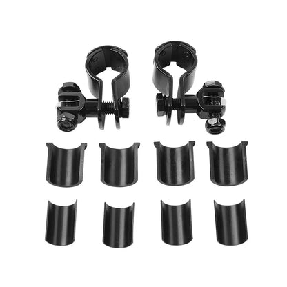 US  1" 1.25" Highway Bar Foot Pegs Mount Clamps Bracket Set For Harley Black