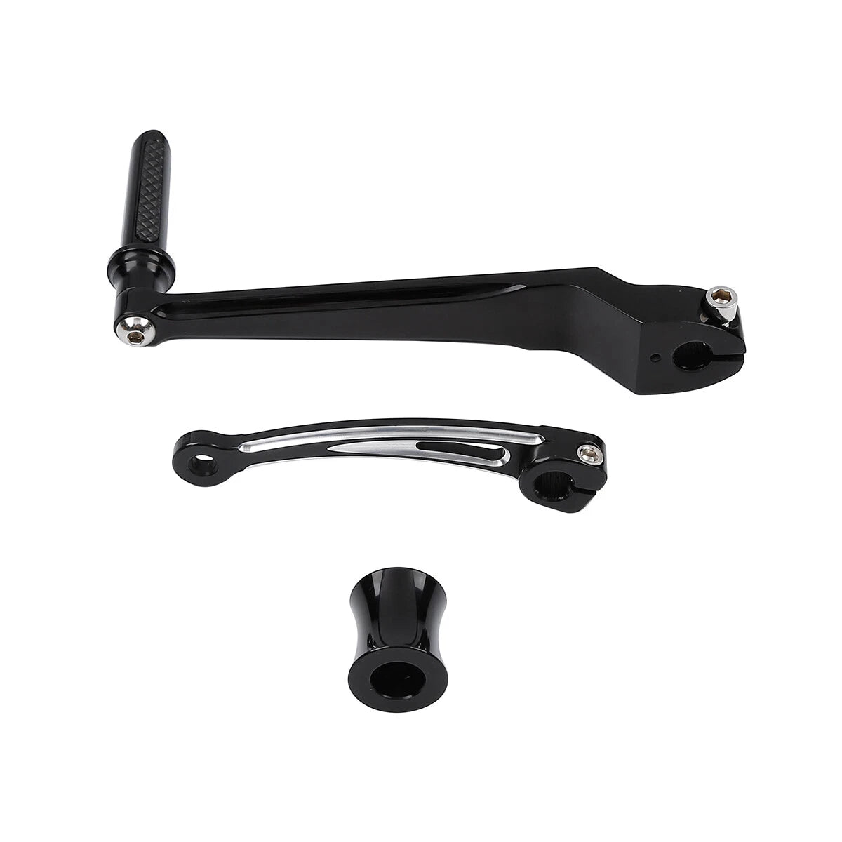 Black Shifter Lever Set Fit For Harley Touring Road Glide 88-Up Softail 86-17 16