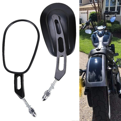 Rear View Side Mirrors For Harley Touring Sportster 1200 883 Softail Fatboy Dyna
