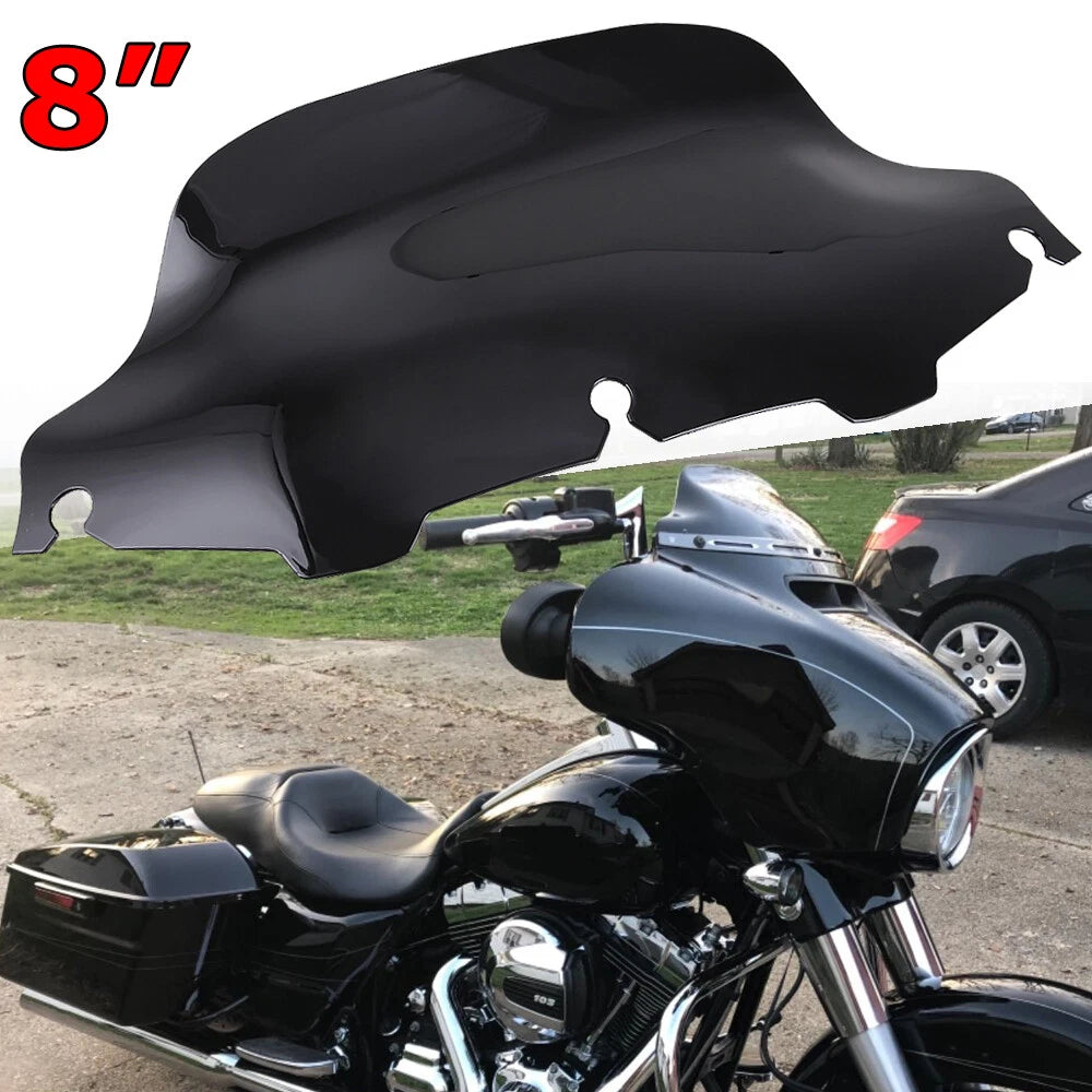 For Harley Electra Street Glide Wave Windshield Windscreen 8" 1996-2013 Touring