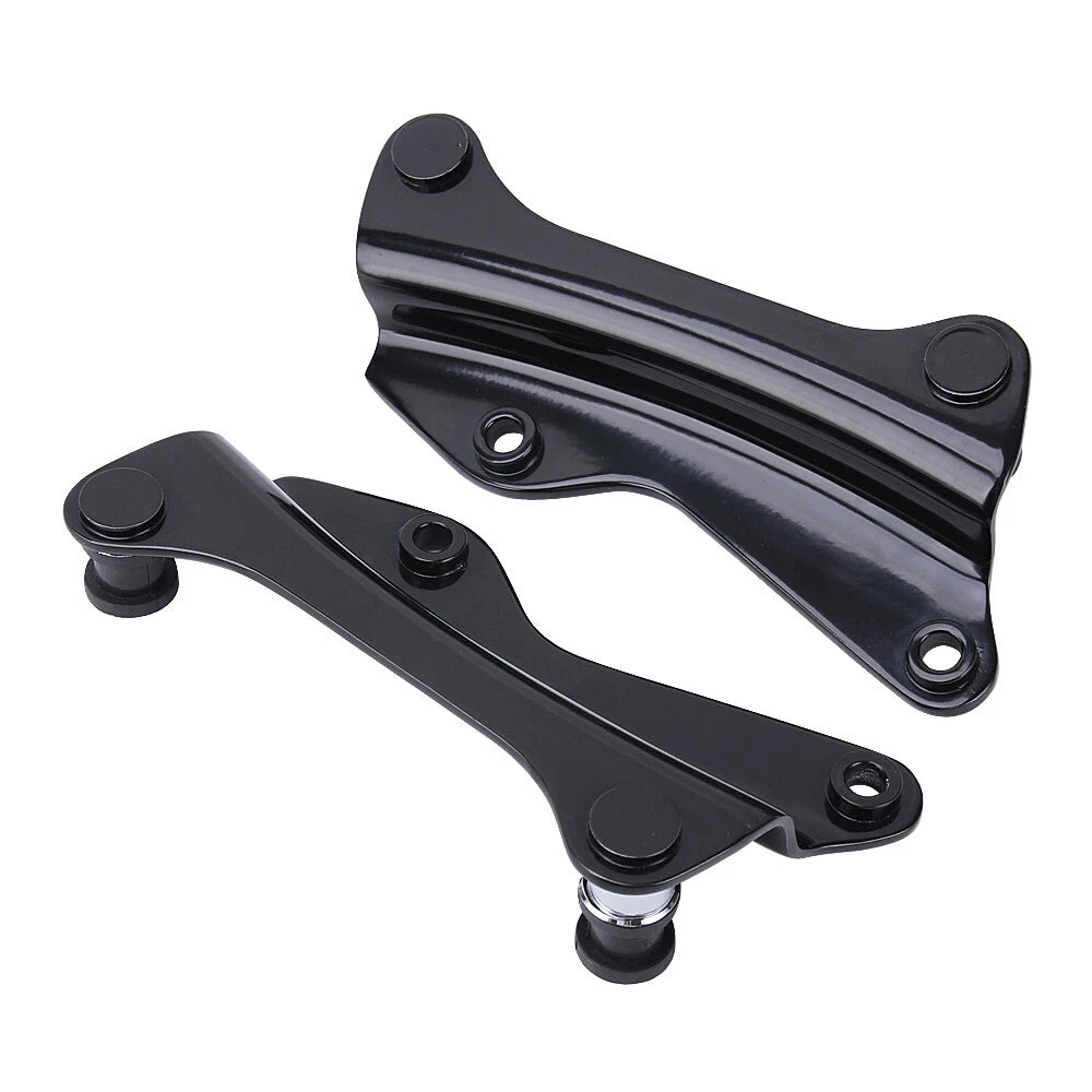 4 Point Docking Hardware Kit For Harley Road King Street Glide 14-UP Gloss Black