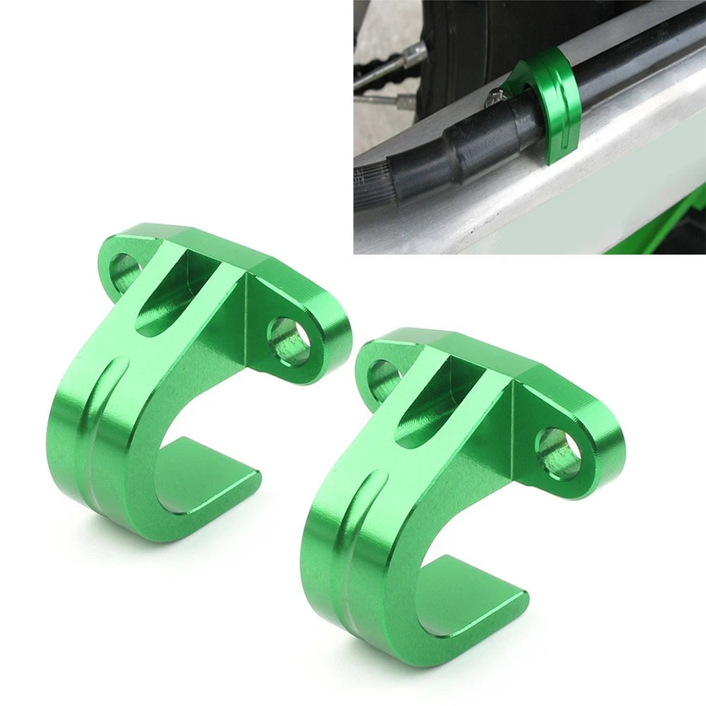 2X Rear Brake Line Hose Cable Guide Clamp For KAWASAKI KX250F KX450 KX450F KX250