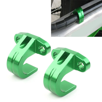 2X Rear Brake Line Hose Cable Guide Clamp For KAWASAKI KX250F KX450 KX450F KX250
