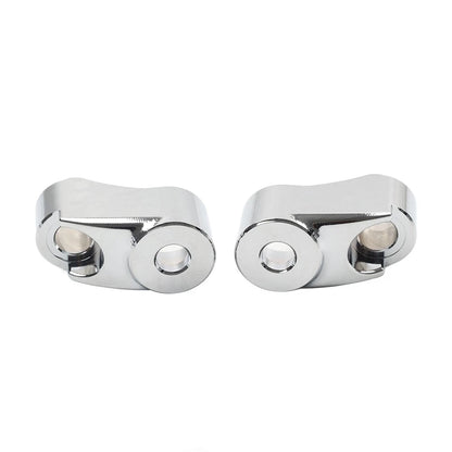 Chrome 39MM 49MM Front Turn Signal Mount Bracket Relocation Kit For Harley Dyna