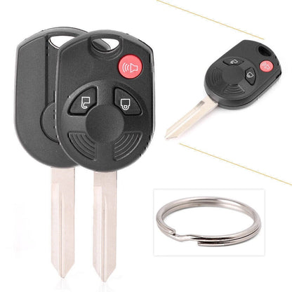 2x Uncut Smart Remote Car Key Fob 3 Button Fit Ford Expedition/Escape/Edge/F-150