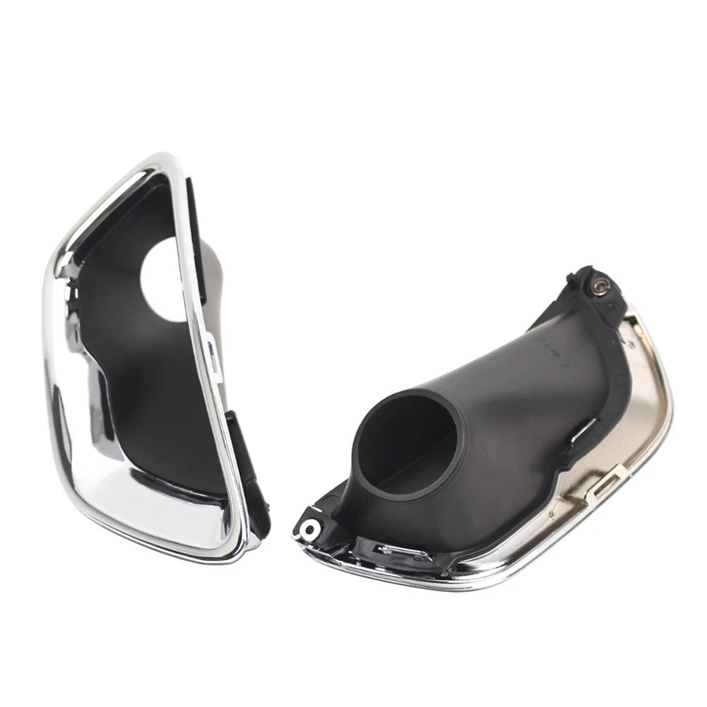 1 Pair Fog Light Lamp Cover Bezel Chrome Trim For Jeep Grand Cherokee 2017-2021