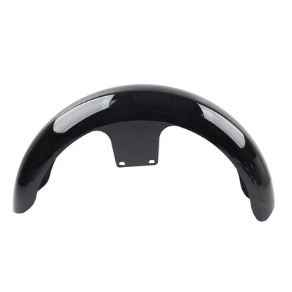 19" Wheel Wrap Black Front Mudguard ABS For Harley Touring Road Street Glide