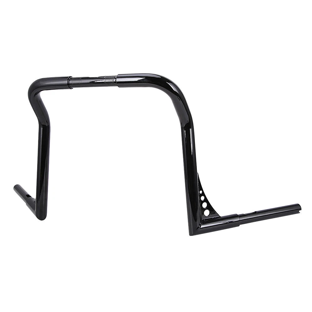 Black 16" Rise 1 1/4" Ape Hangers Bars Handlebar For Harley Electra Street Glide