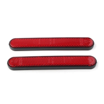 2PCS Rear Mudguard Fender Reflector For Harley Sportster 883 1200 X48 A1 ABS Red