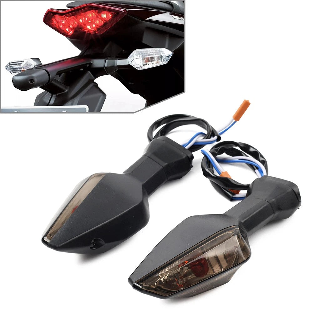 Smoke Rear Turn Signal Indicator Lamp Fit Kawasaki Ninja 250 300 400 650 1000