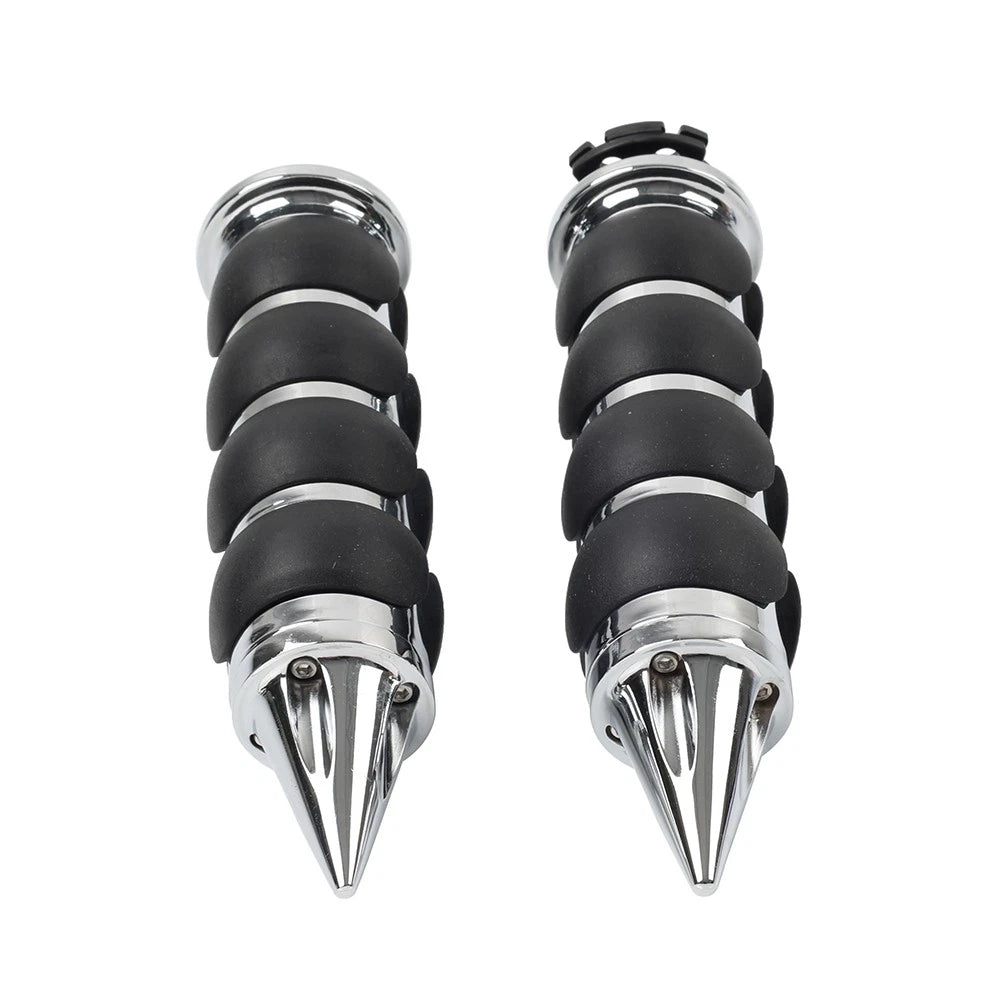 1''Motor Handlebar Hand Grips W/ Throttle For Harley Sportster XL1200 883 Chrome
