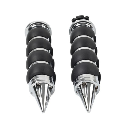 1''Motor Handlebar Hand Grips W/ Throttle For Harley Sportster XL1200 883 Chrome
