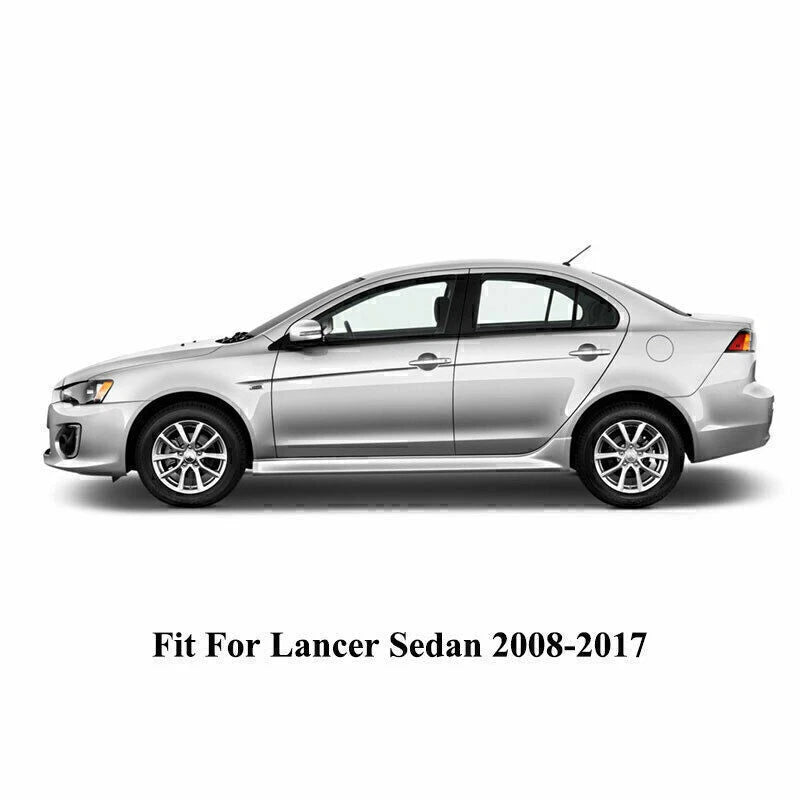 6pcs Pillar Posts Set Door Trim Black For Mitsubishi Lancer Sedan 2008-2017 2009