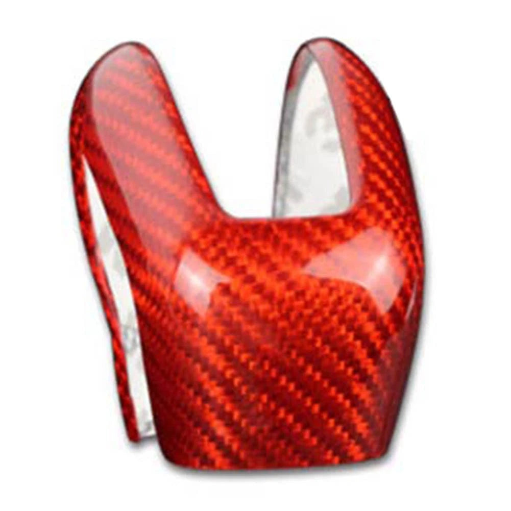 Carbon Fiber Gear Shift Knob Cover Trim For Volvo XC60 XC90 S60 S90 V60/90 Red
