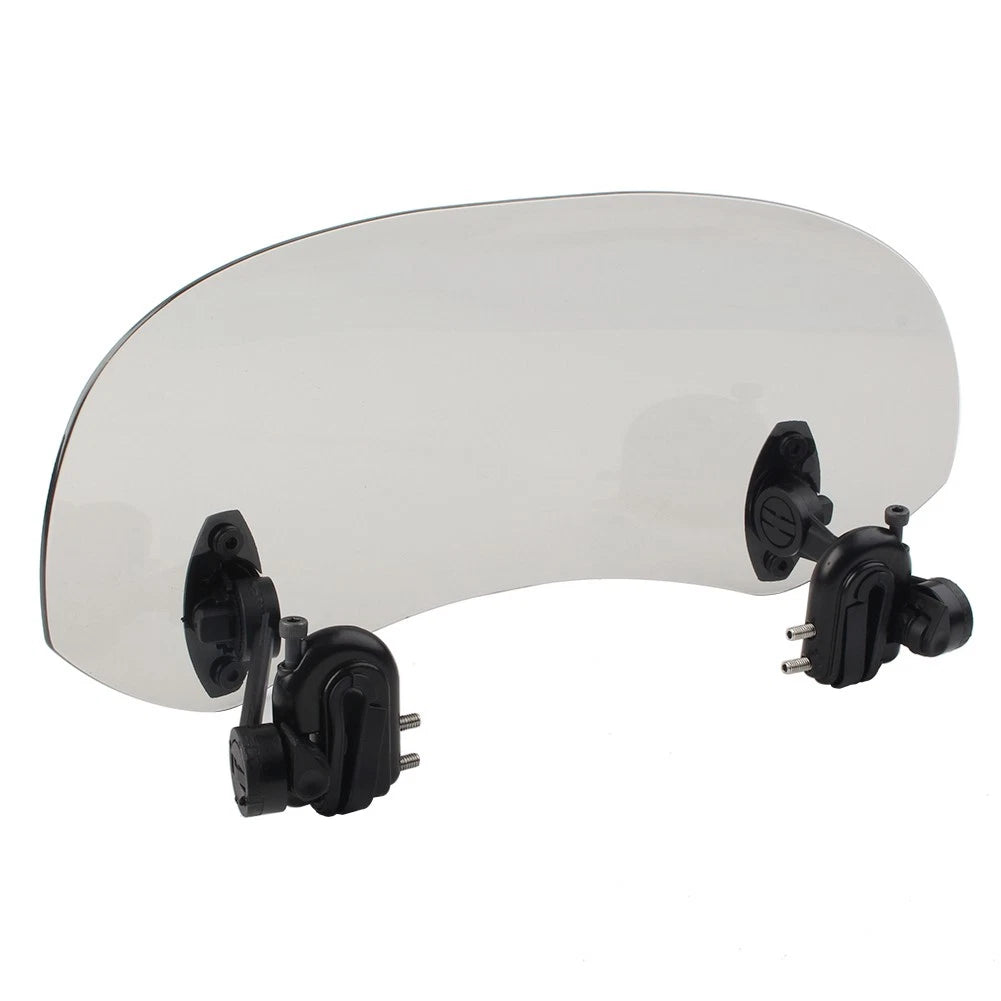 280mm Adjustable Windshield Extension Spoiler Wind Deflector Universal Smoke US