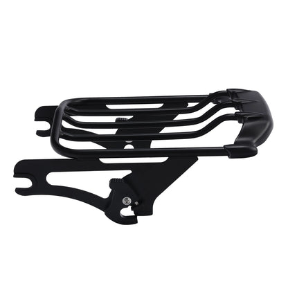 Black 2-Up Luggage Rack Fit For Harley Touring Electra Street Road Glide 2009-25