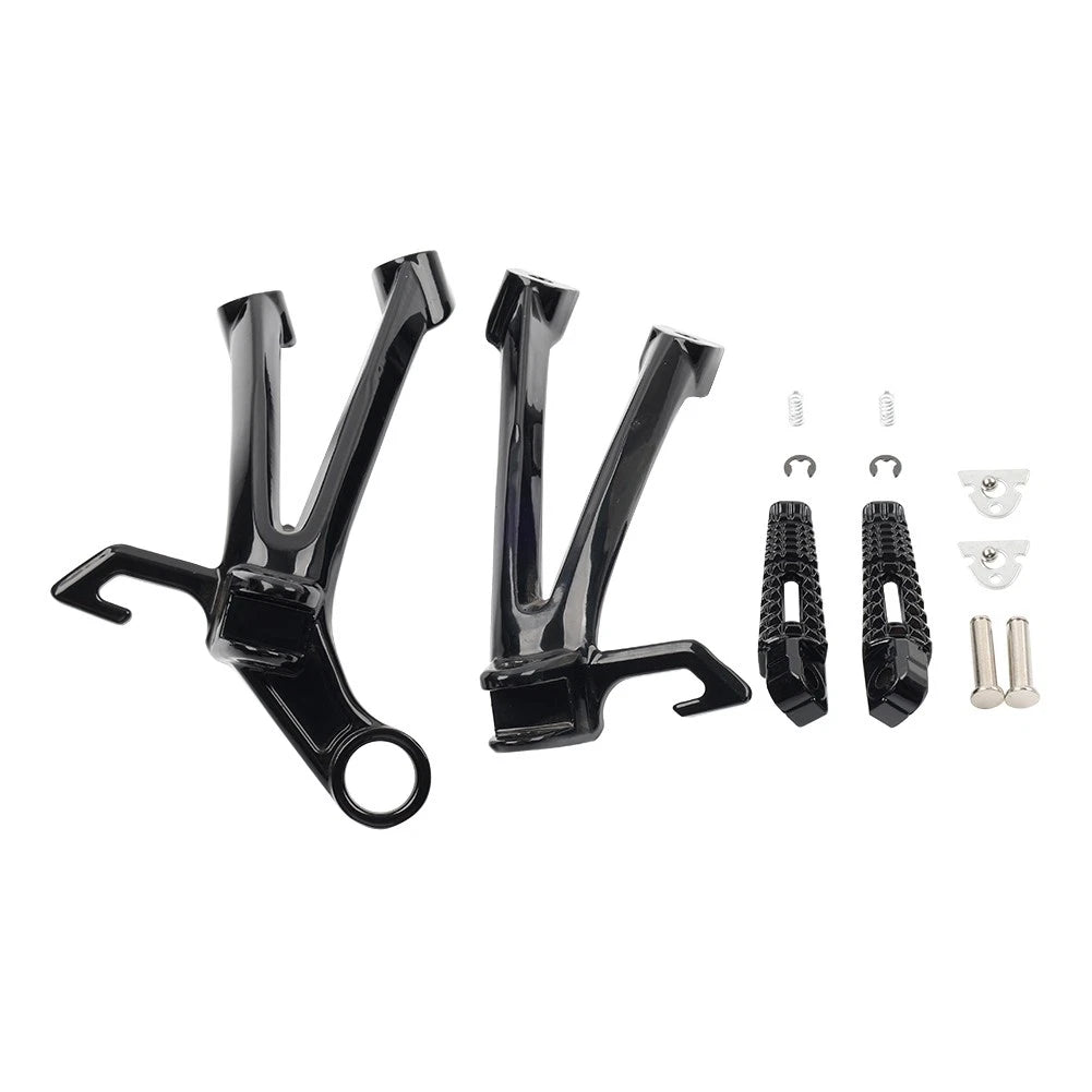 Rear Passenger Footrests Foot Pegs Bracket For Suzuki GSXR600 GSXR750 08-10