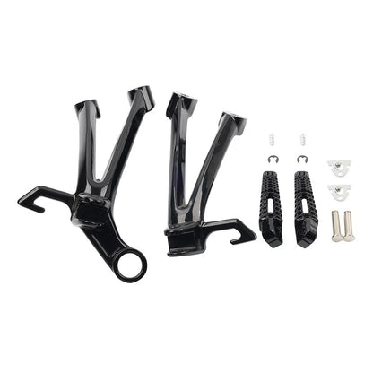 Rear Passenger Footrests Foot Pegs Bracket For Suzuki GSXR600 GSXR750 08-10
