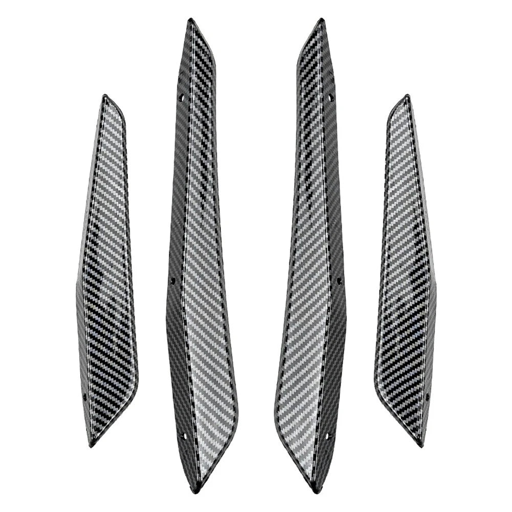 Carbon Fiber Look Front Bumper Splitter Side Skirt Fit For BMW M2 G87 2023-2024