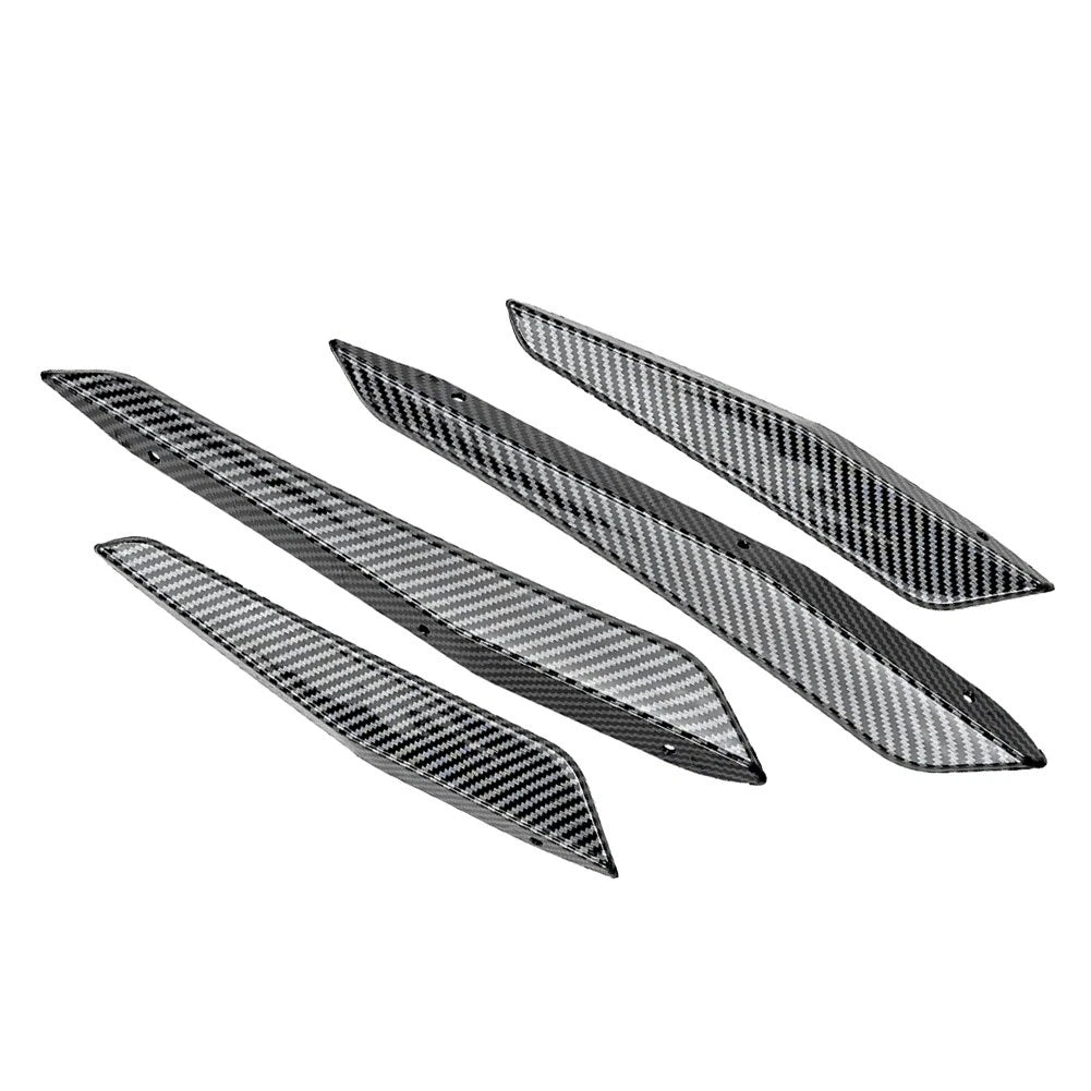 Carbon Fiber Look Front Bumper Splitter Side Skirt Fit For BMW M2 G87 2023-2024
