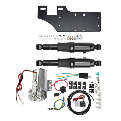 Rear Air Ride Suspension Kit Fit For Harley Electra Street Road Glide King 94-Up