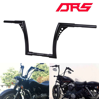 12" Inch Rise Ape Hanger HandleBars 1-1/4" Fat For Harley Touring Electra Glide