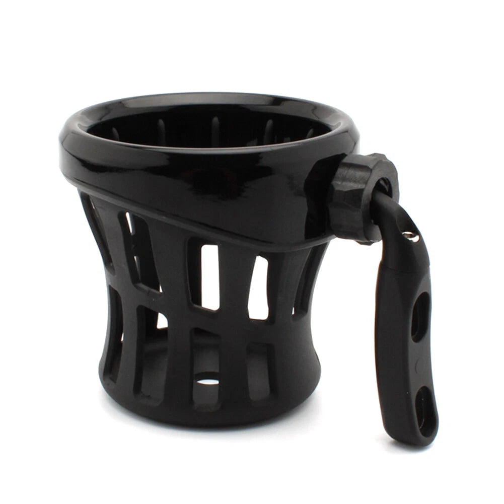 Handlebar Cup Holder Mount Drink W/ Mesh Basket Universal For Harley Black US