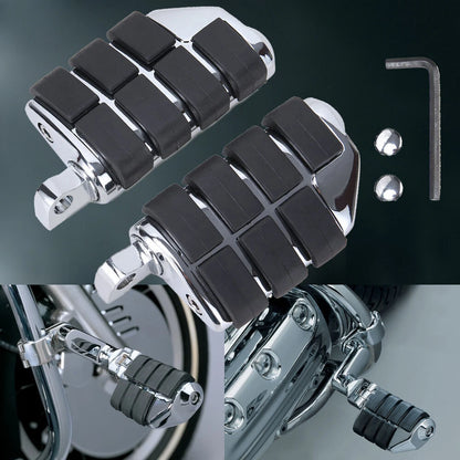 Motorcycle Foot Pegs Rest Pedals For Harley Road King Street Glide Softail Dyna