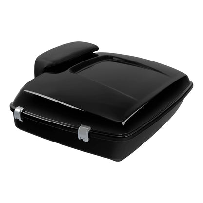 Chopped Trunk 2 Up Mount Backrest Pad Fit For Harley Touring Electra Glide 97-08