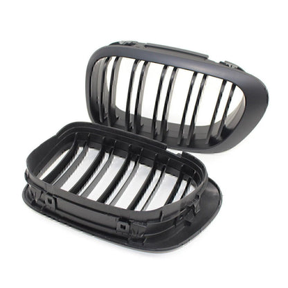 US Double Slat Front Kidney Bumper Grille For BMW 3 Series E46 M3 Cabrio