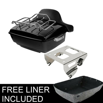 King Trunk Pad Solo Mount Fit For Harley Road King Glide 2014-2025