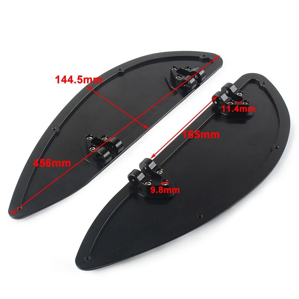 2x Driver Floorboards For Harley Road Electra Glide Classic FLHTC FLHTCU Chrome