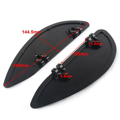 2x Driver Floorboards For Harley Road Electra Glide Classic FLHTC FLHTCU Chrome