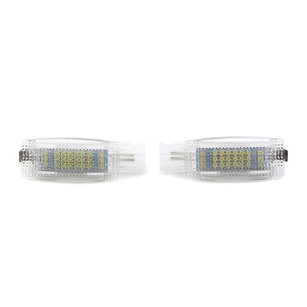 2pcs Auto Car Interior Visor Vanity Mirror LED Light Fit VW Golf Jetta Passat
