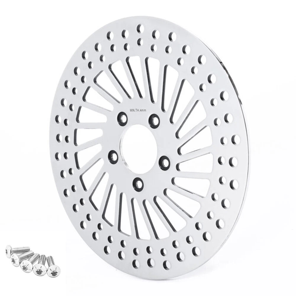 11.8" Front Brake Rotor Disc & Bolts Fit For Harley Touring Glide Dyna Softail