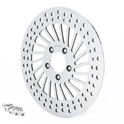 11.8" Front Brake Rotor Disc & Bolts Fit For Harley Touring Glide Dyna Softail