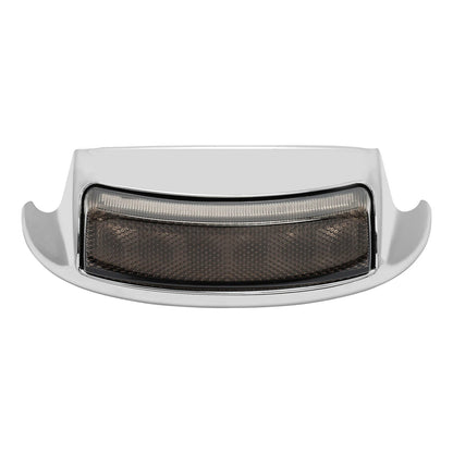 Chrome Rear Fender Tip Brake Light Smoke Lens Fit For Harley Electra Glide 10-16