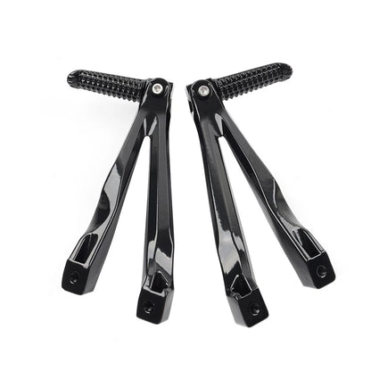 Rear Passenger Footrests Foot Pegs Bracket For Yamaha YZF R1 2004-2008 Black