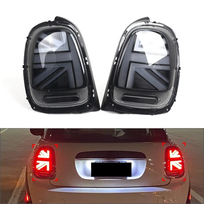 Pair 2pcs Grey Tail Lights Rear Lamps Brake Lamps For BMW Mini F55 F56 F57 14-21