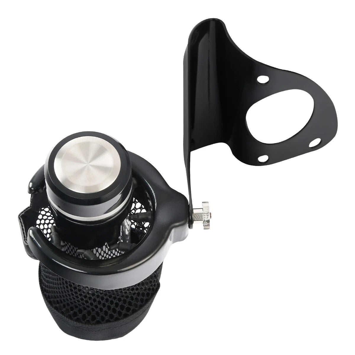 Rear Drink Cup Holder Passenger Fit For Harley Touring Street Road Glide 2014-Up