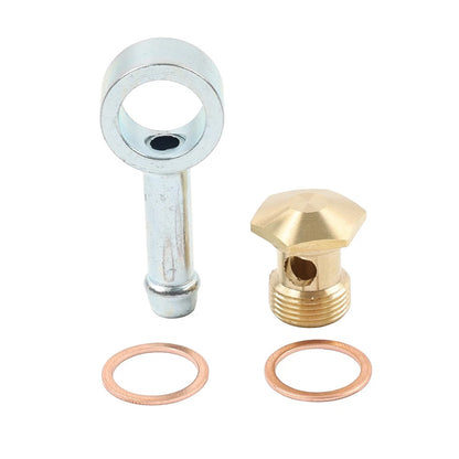 9/16-24 to 5/16" Banjo Fuel Bowl Inlet Fitting Swivel Barb For 26-25