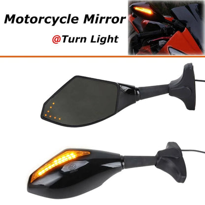 LED TURN SIGNAL MIRRORS For 2001 2002 2003 2004 2005 2006 Yamaha YZF R6 / FZ6R