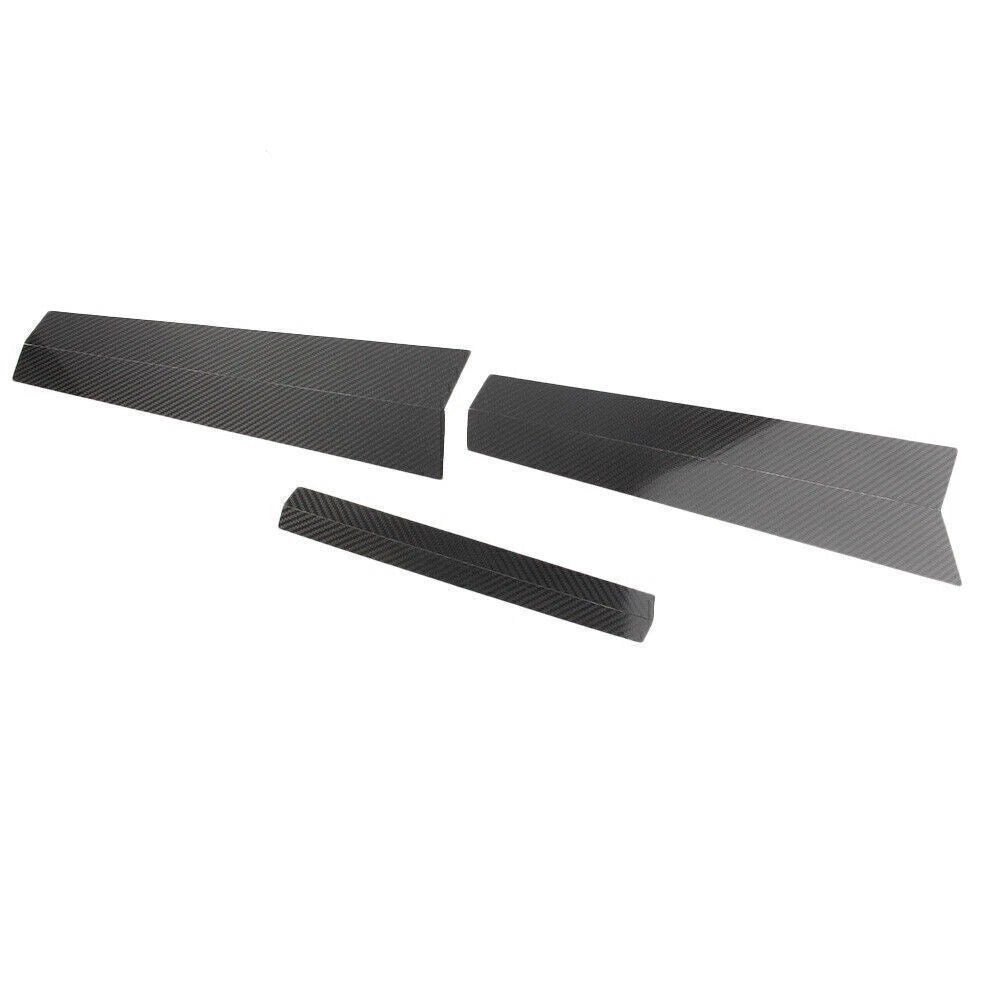 Window B Pillar Trim Cover Set Carbon Fiber Fit BMW 3 Series E46 1998-2004