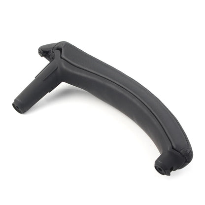 Car Door Trim Pull Handle Right Side Real Leather Fit for BMW X5 X6 E70 Black