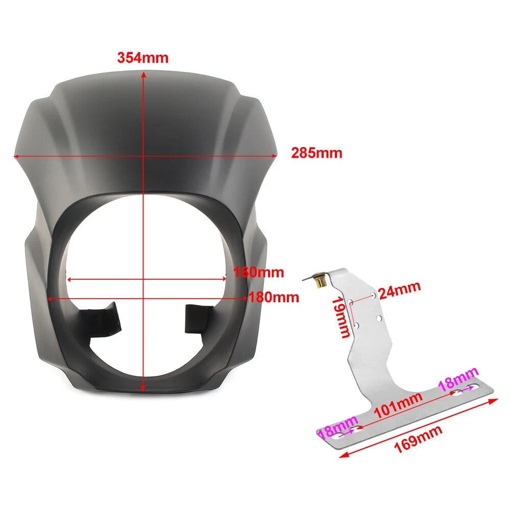 Front Mask Headlight Fairing Cowl Cover For Harley Softail Breakout FXBR FXBRS