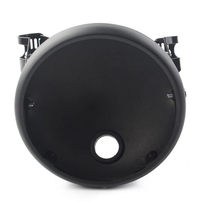 Motorcycle Matte Black Headlight 7-Inch Retro  LED Headlight Shell For Harley