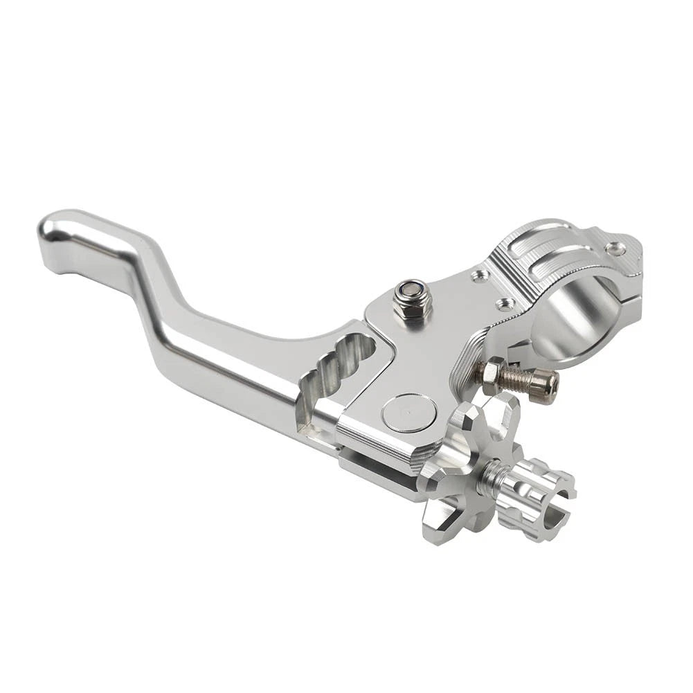 Stunt Clutch Lever Performance Cable Pull 7/8 1 Finger Universal Motor Silver