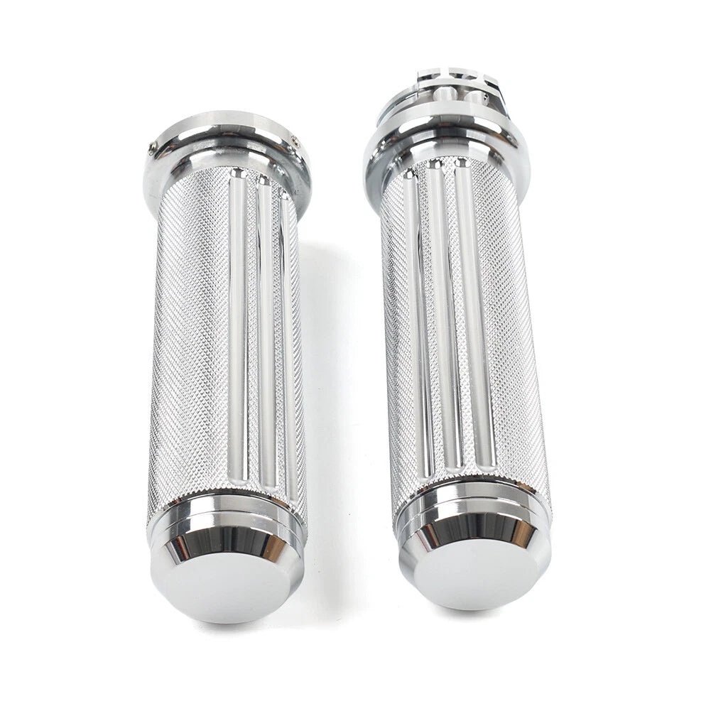 1" Handlebar Hand Grips For Harley Heritage Softail Dyna Chrome US