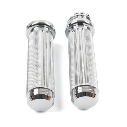 1" Handlebar Hand Grips For Harley Heritage Softail Dyna Chrome US