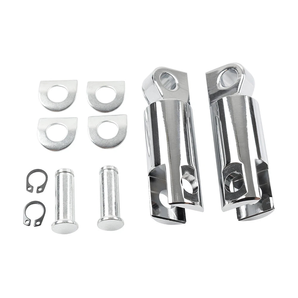 2x Male Mount Foot Peg Extensions For Harley Sportster Softail Dyna Touring Chro